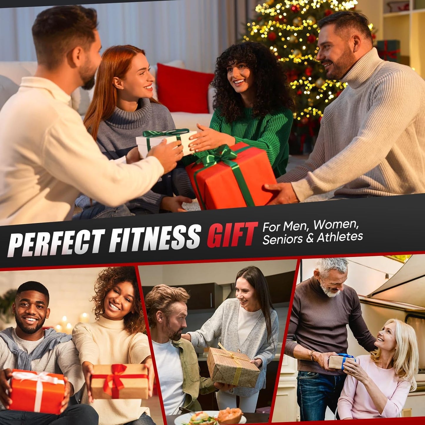 Resistance Bands, Exercise Bands for Working Out, Workout Bands Men, Fitness Band with Handle, Door Anchor, Home Gym Equipment for Musle Training, Physical Therapy, Strength Training, Shape Body